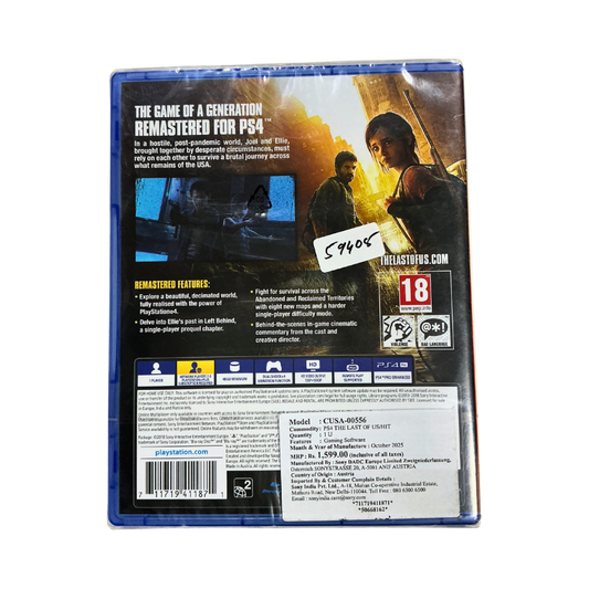 THE LAST OF US - REMASTERED (PS4)