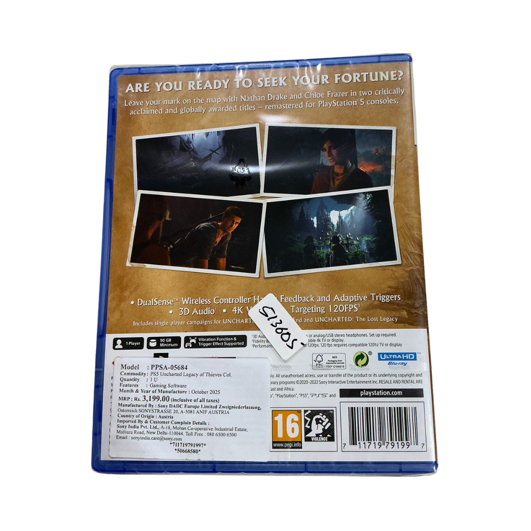 UNCHARTED LEGACY OF THIEVES - REMASTERED (PS5)