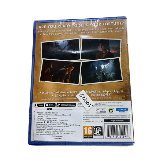UNCHARTED LEGACY OF THIEVES - REMASTERED (PS5)